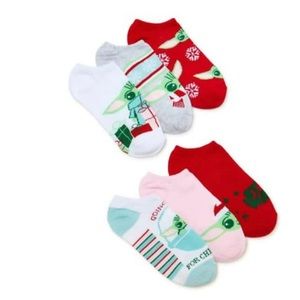 Star Wars The Mandalorian baby yoda Women's No Show 6 pack Socks Sz 4-10 women’s
